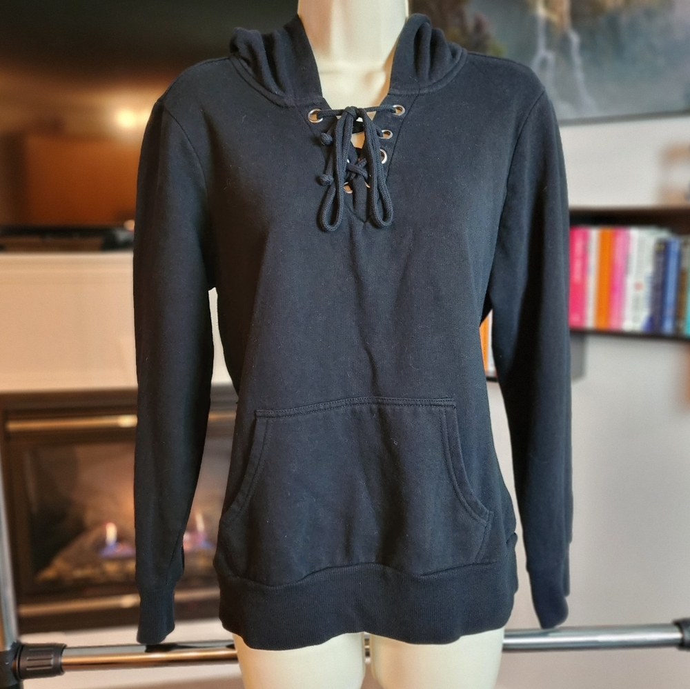 Warehouse One Lace-up Neck Hoodie size XL
